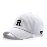 Spring And Autumn Fashion Simple Letter Embroidery Curved Eaves Peaked Cap Men'S Outdoor Sports Sunscreen Sunshade Sun Hat