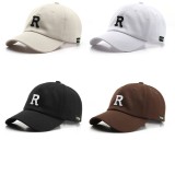 Spring And Autumn Fashion Simple Letter Embroidery Curved Eaves Peaked Cap Men'S Outdoor Sports Sunscreen Sunshade Sun Hat