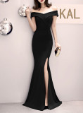 Plus Size Fat Size Beauty Off Shoulder Formal Party Evening Dress Mermaid Dress