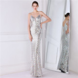 Long Sequins Plus Size Beauty Formal Party Evening Dress