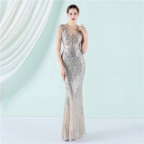 Long Sequins Plus Size Beauty Formal Party Evening Dress