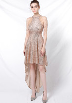 Elegant Sequins Bodycon Sexy Irregular Party Dress Bridesmaid Dress