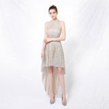 Elegant Sequins Bodycon Sexy Irregular Party Dress Bridesmaid Dress