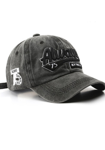 Washed Letter Embroidered Peaked Cap Trendy Men'S Style Street Women'S Sunshade Baseball Hat