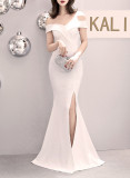 Plus Size Fat Size Beauty Off Shoulder Formal Party Evening Dress Mermaid Dress