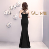 Formal Party Evening Dress Fashion Elegant Long Sexy Straps Slim Mermaid Cocktail Prom Dress