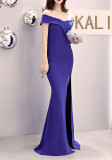 Plus Size Fat Size Beauty Off Shoulder Formal Party Evening Dress Mermaid Dress