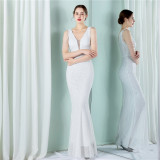 Long Sequins Plus Size Beauty Formal Party Evening Dress