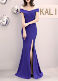 Plus Size Fat Size Beauty Off Shoulder Formal Party Evening Dress Mermaid Dress