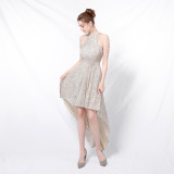 Elegant Sequins Bodycon Sexy Irregular Party Dress Bridesmaid Dress