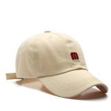 Women m Letter Embroidered Cap Simple Baseball Cap