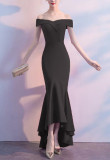 Women Elegant Maxi Off Shoulder Mermaid Evening Dress