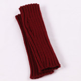 Acrylic wool half-finger arm sleeve long gloves