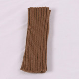 Acrylic wool half-finger arm sleeve long gloves