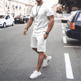 fashion short-sleeved shorts Casual track suit men