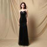 Long Sequins Plus Plus Size Formal Party Evening Dress