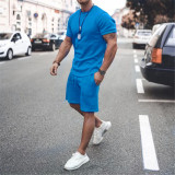 fashion short-sleeved shorts Casual track suit men