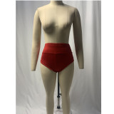 Sexy Shorts High Waist Butt Lift Tummy Control Exercise Yoga Pants Solid Color Casual Pants