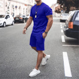 fashion short-sleeved shorts Casual track suit men
