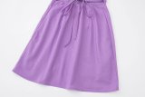 Women Square Neck Short Sleeve Dress