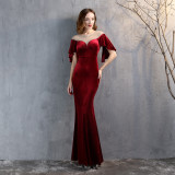 Women Elegant Formal Party Mermaid Skirt Maxi Evening Dress