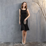 Women Strapless Formal Party Sexy Elegant Mini Evening Dress