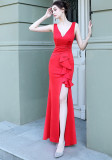 Plus Size Women Formal Party Mermaid Maxi Evening Dress