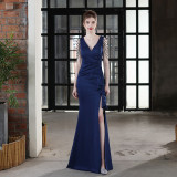 Plus Size Women Formal Party Mermaid Maxi Evening Dress