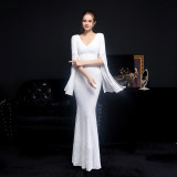 Plus Size Women Sequined Formal Party Maxi Evening Dress