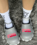 Spring and summer women's shoes Baotou sandals and slippers couple eva waterproof half slippers women Slippers