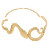 Three-dimensional Serpentine Personality Necklace Irregular Retro Hip Hop Necklace