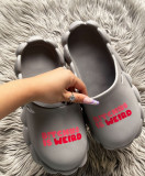 Spring and summer women's shoes Baotou sandals and slippers couple eva waterproof half slippers women Slippers