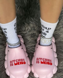 Spring and summer women's shoes Baotou sandals and slippers couple eva waterproof half slippers women Slippers