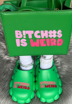 Spring and summer women's shoes Baotou sandals and slippers couple eva waterproof half slippers women Slippers