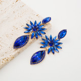 Diamond Alloy Tassel Earrings Women Light Luxury Chic High-end Earrings
