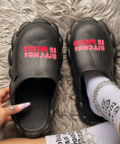 Spring and summer women's shoes Baotou sandals and slippers couple eva waterproof half slippers women Slippers