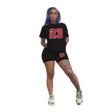 Plus Size Women'S T-Shirt Shorts Set Two Piece Tracksuit