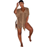 Ladies Summer Sexy Fashion Hollow Out Beach Dress