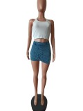 Summer Denim Shorts Casual Stretch Shorts Stylish Reversible Denim Pants