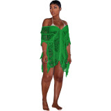 Ladies Summer Sexy Fashion Hollow Out Beach Dress