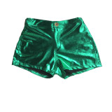 Spring Summer Women'S Metallic Candy Shorts