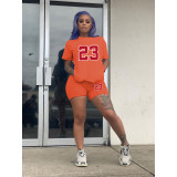 Plus Size Women'S T-Shirt Shorts Set Two Piece Tracksuit