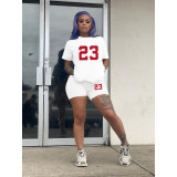 Plus Size Women'S T-Shirt Shorts Set Two Piece Tracksuit