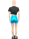 Spring Summer Women'S Metallic Candy Shorts