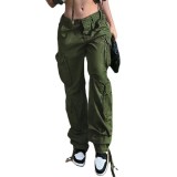 Women Street Hip Hop Low Cargo Pants