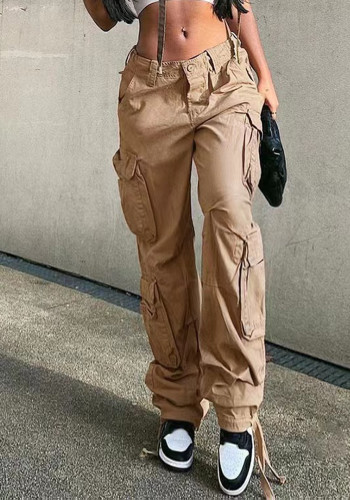 Women Street Hip Hop Low Cargo Pants