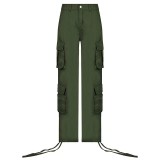 Women Street Hip Hop Low Cargo Pants