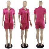 Women Sexy Beach Shirt Shorts 3 Piece Set