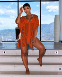 Ladies Summer Sexy Fashion Hollow Out Beach Dress
