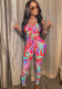 Women Summer Print Sleeveless Jumpsuit